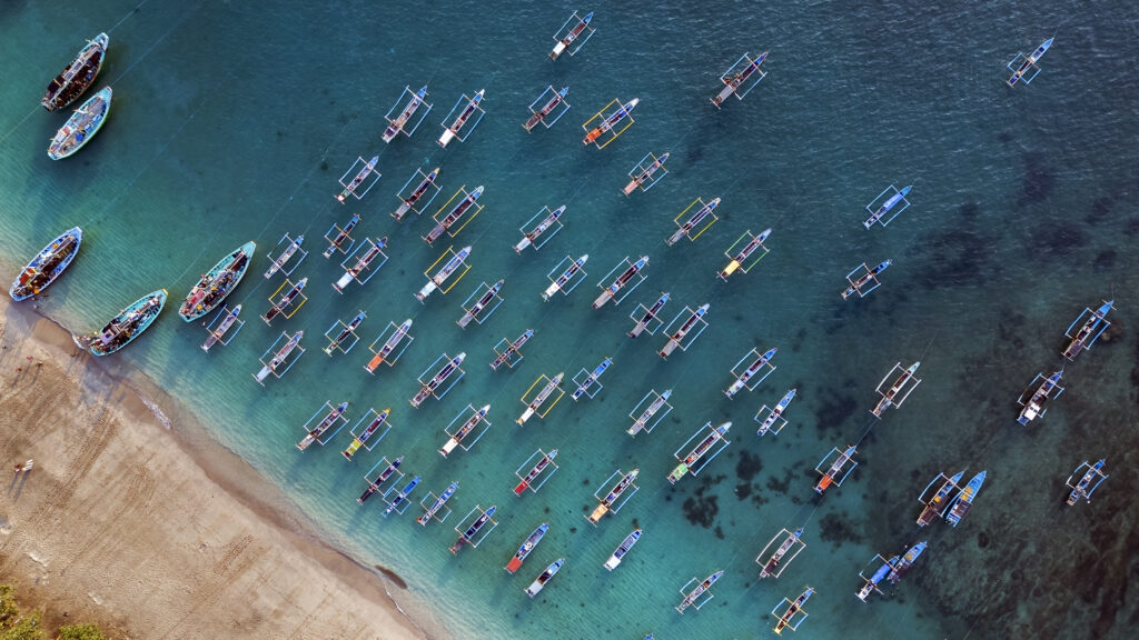 Colorful Traditional Fishing Boats