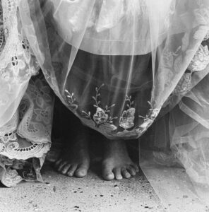 Blue drops on the floor