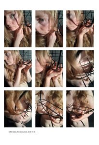 3 x 3 Grid Images of Lenoir nude in the studio
