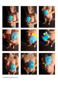 3 x 3 Grid Images of Lenoir nude in the studio