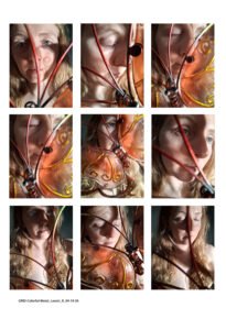 3 x 3 Grid Images of Lenoir nude in the studio