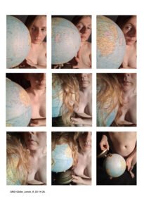 3 x 3 Grid Images of Lenoir nude in the studio