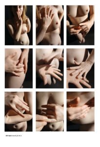 3 x 3 Grid Images of Lenoir nude in the studio