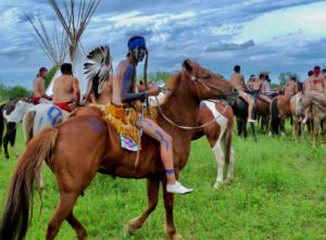The Real Bird Family Battle of Little Bighorn Reenactment Crow Agency Montana 2011.